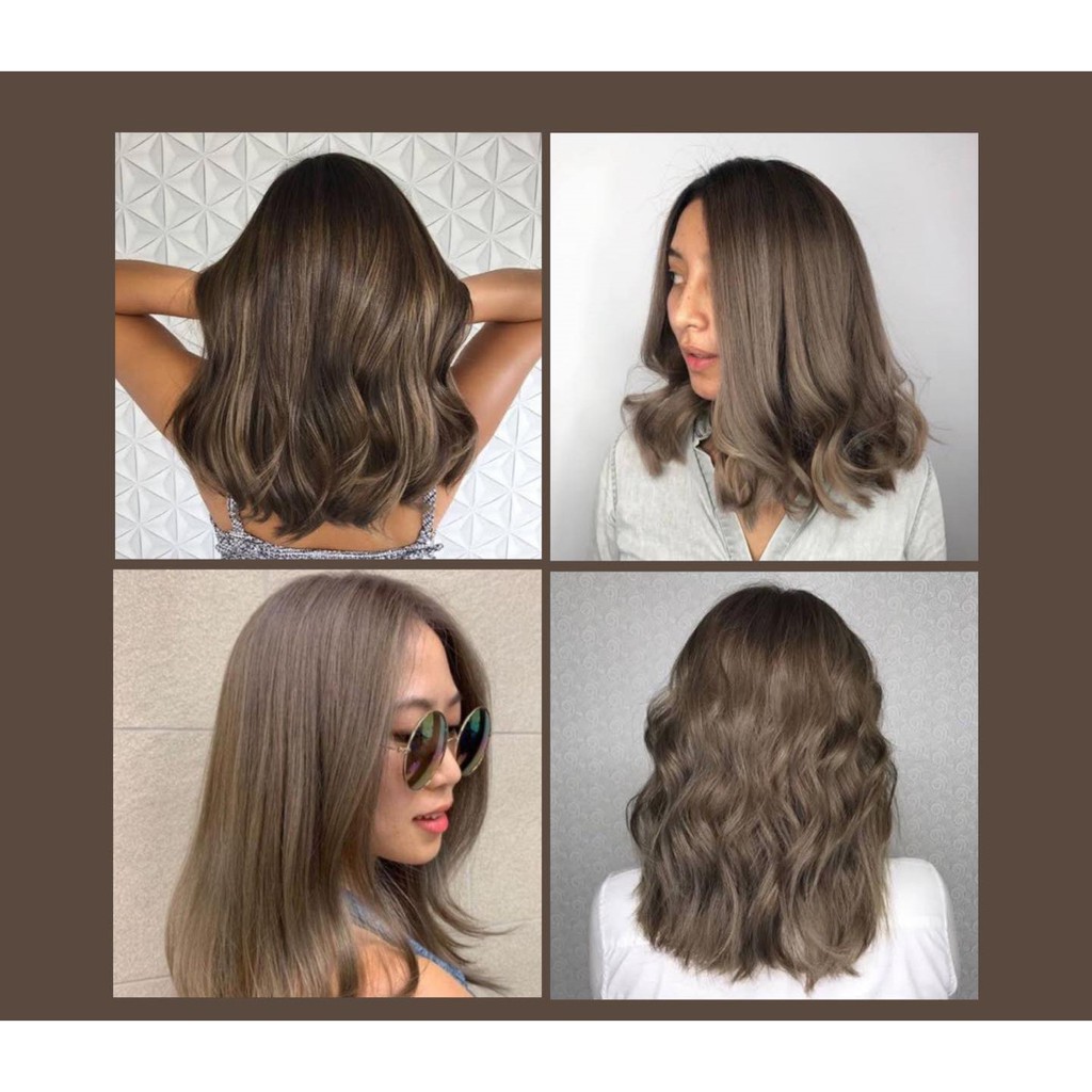 Cold Brown Non Bleach Permanent Hair Color Set Shopee Philippines