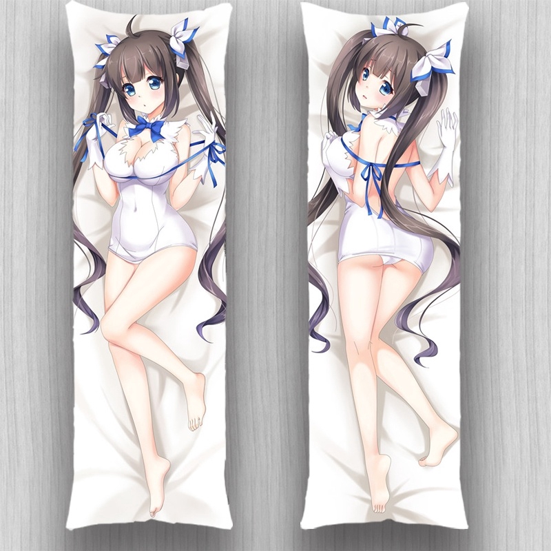 Anime Girl Hestia Body Pillow Case Sexy Pillow Covers 150X50cm (Size: 20 X ...