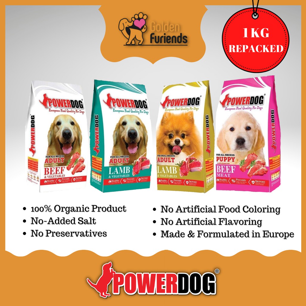 POWERDOG (1KG REPACKED) PREMIUM ORGANIC dry dog food Shopee Philippines