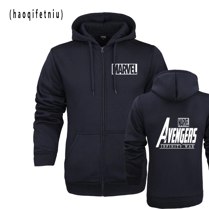 marvel zipper hoodie