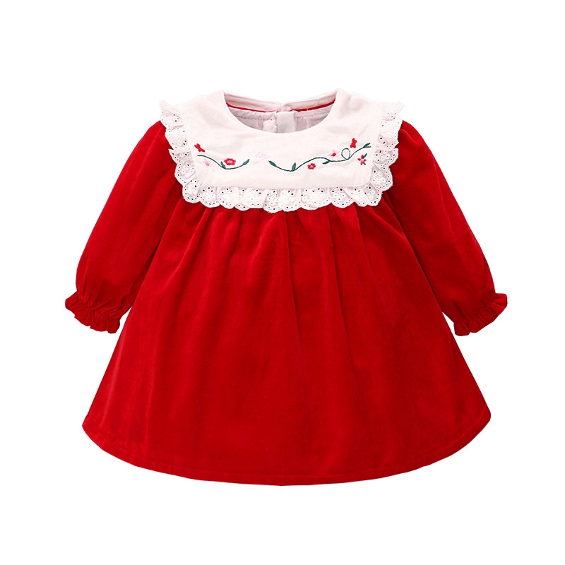 velvet infant dress