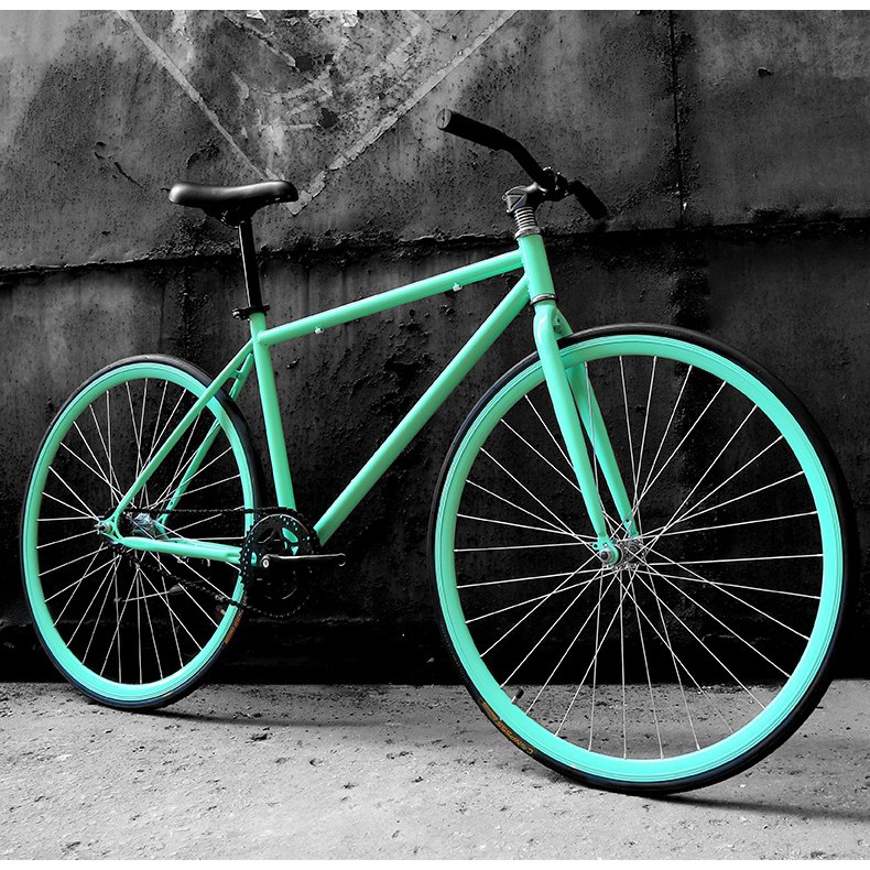 fixie bike mint green