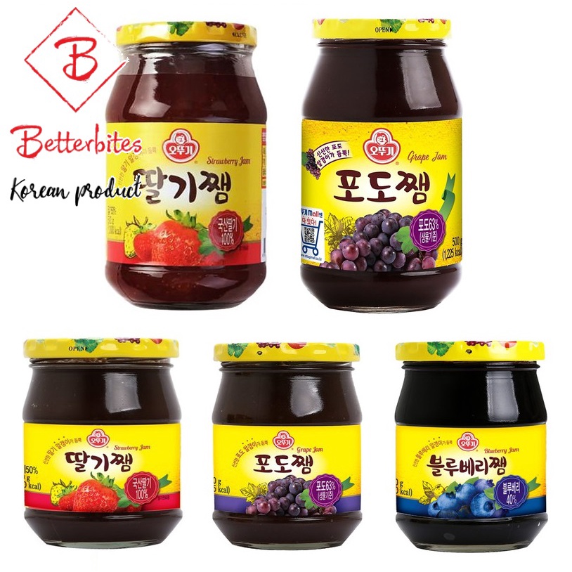 Ottogi Jam 300g (Strawberry,Grapes,Apple) | Shopee Philippines