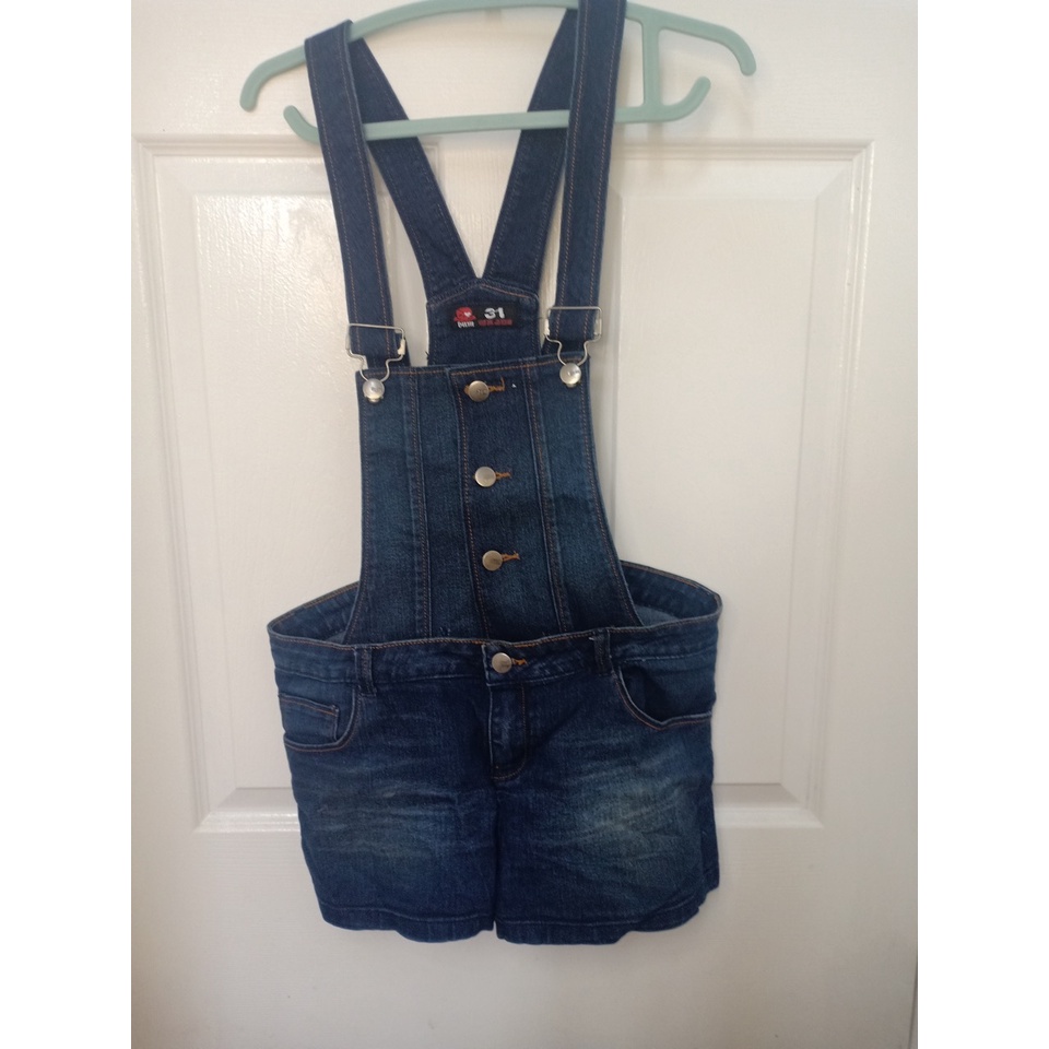 Bum Denim Jumper Shorts (Preloved) Shopee Philippines