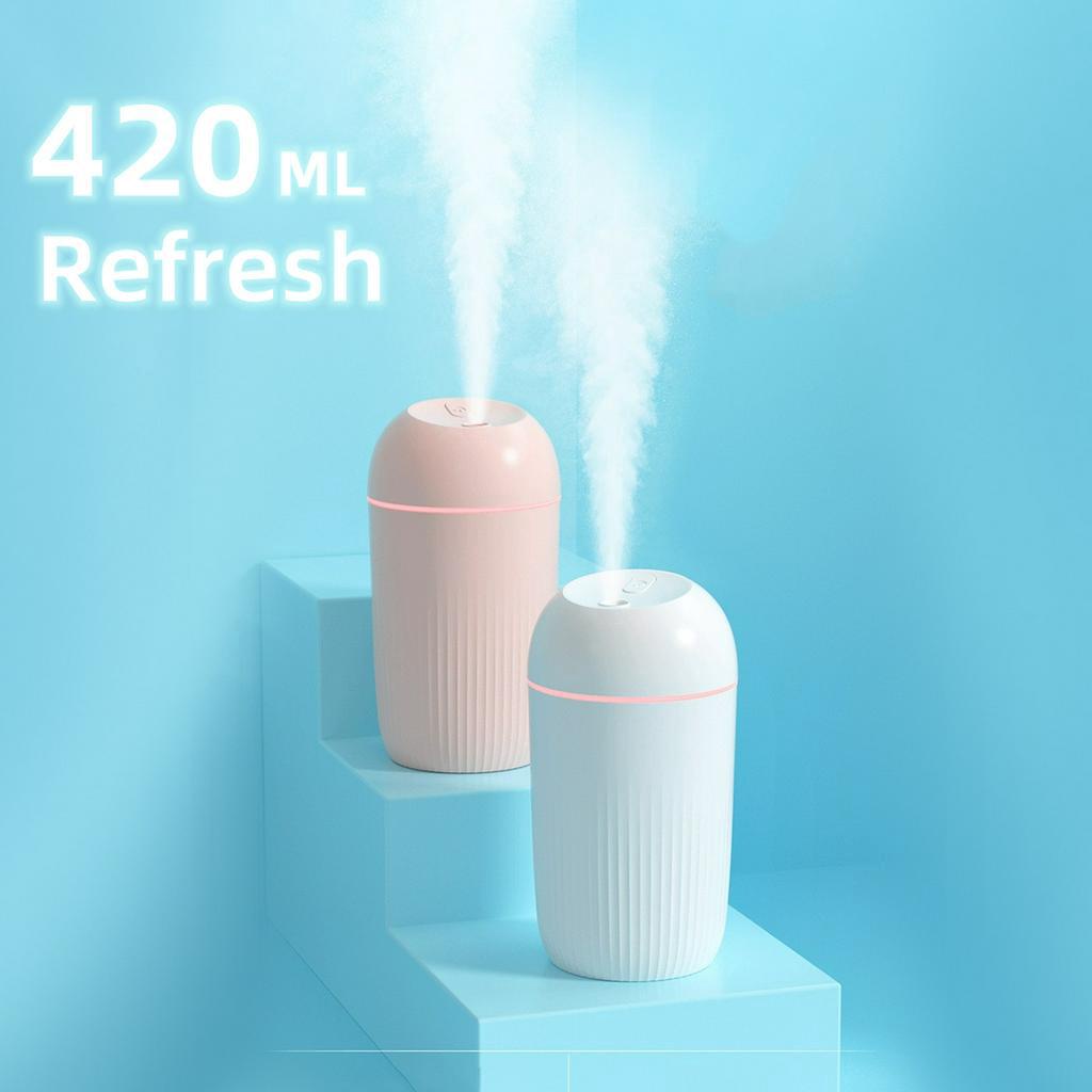 420ml Home Air Freshener Ultrasonic Mini Air Humidifier Aroma Essential ...