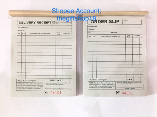 delivery-receipt-order-slip-duplicate-and-triplicate-shopee-philippines