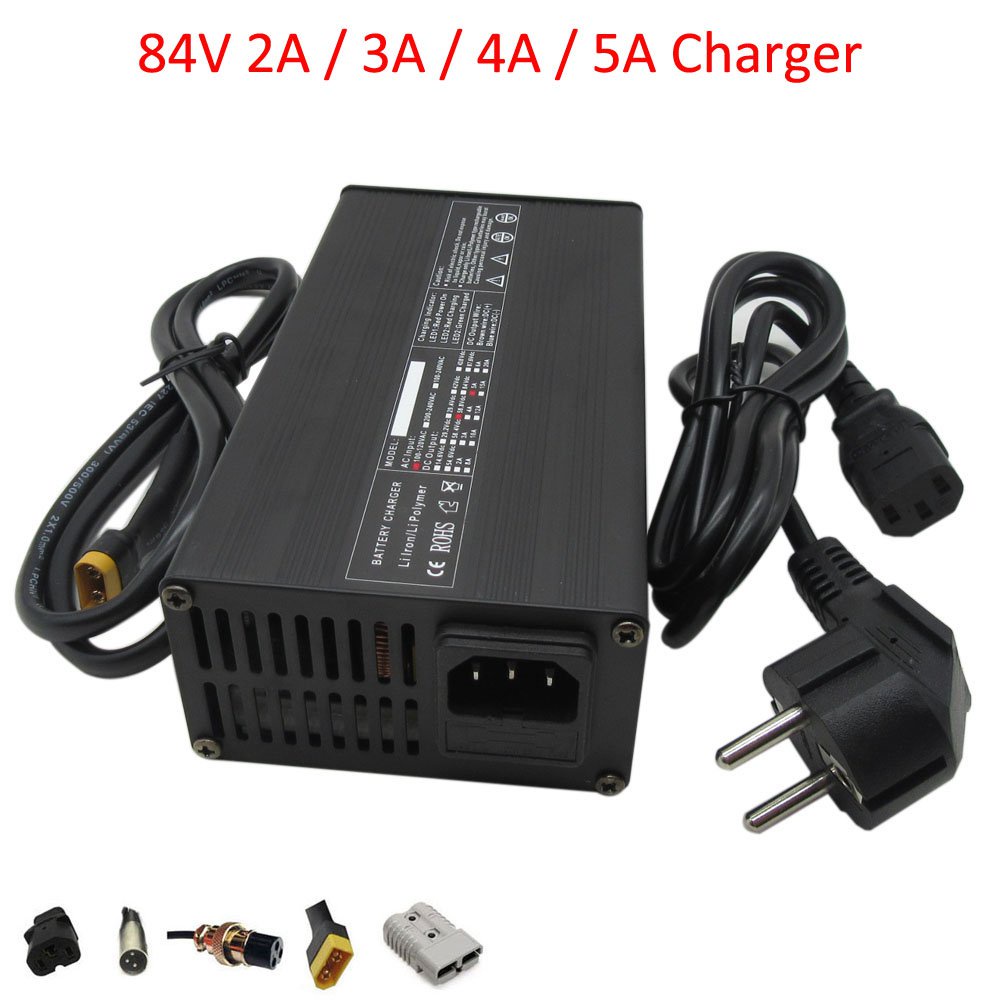 72v 2a 3a 4a 5a 6a Lithium E Bike Charger For 20s 84v Li Ion Motocycle Forklift Touring Car 6286