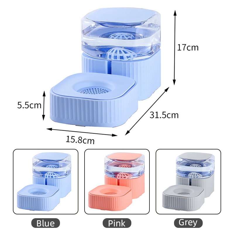 （hot）Automatic Pet Feeder water food feeder 1.8L dog cat water fountain bowl cat drinking fountain #2
