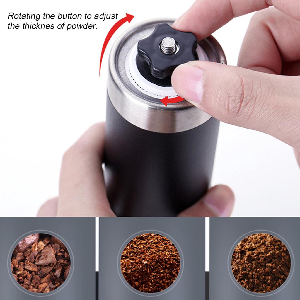 Manual Coffee Grinder Portable Hand Crank Stainless Steel