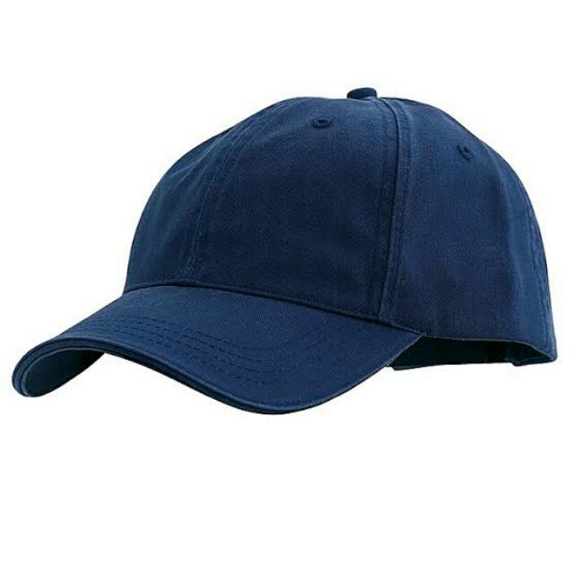 plain navy blue baseball cap