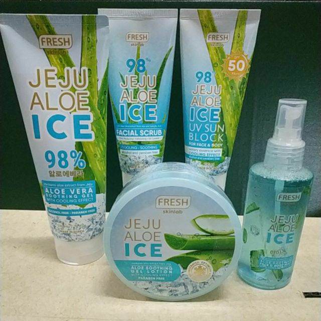 jeju aloe ice soothing gel lotion for face