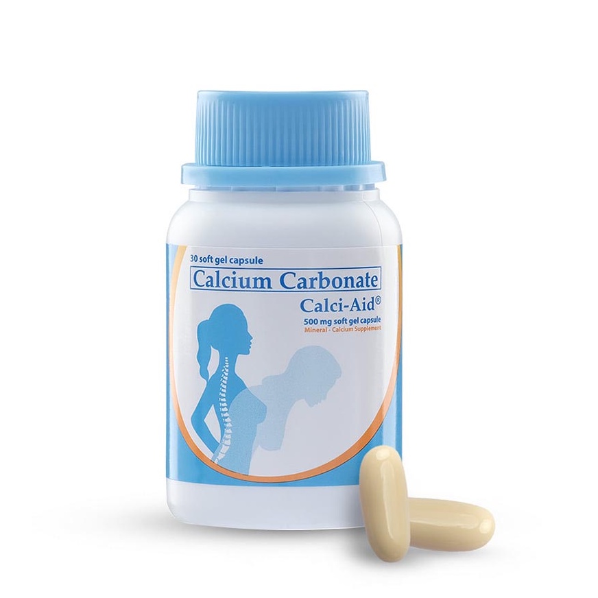 CalciAid 30s Calcium Supplement Soft Gel 30 Capsules Shopee Philippines