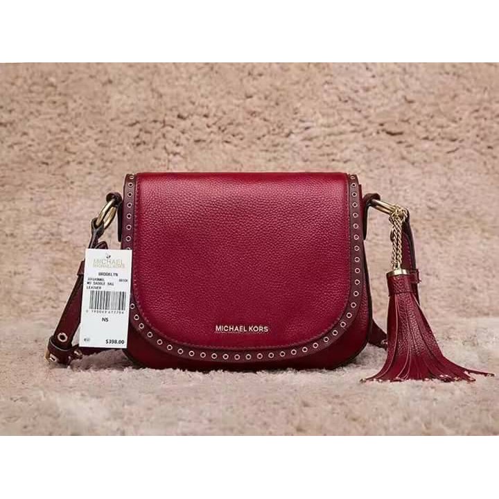 mk sling bag red