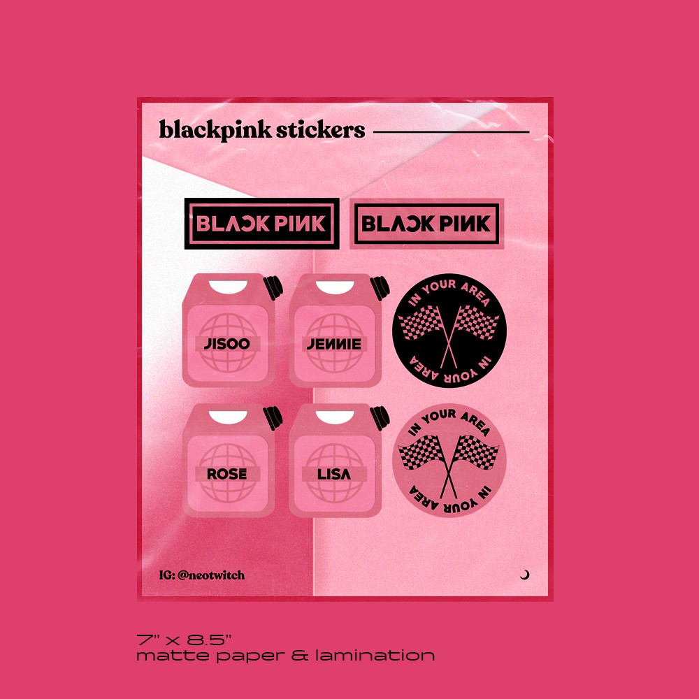 BLACKPINK Sticker Set (WITH FREE STICKERS) | Shopee Philippines