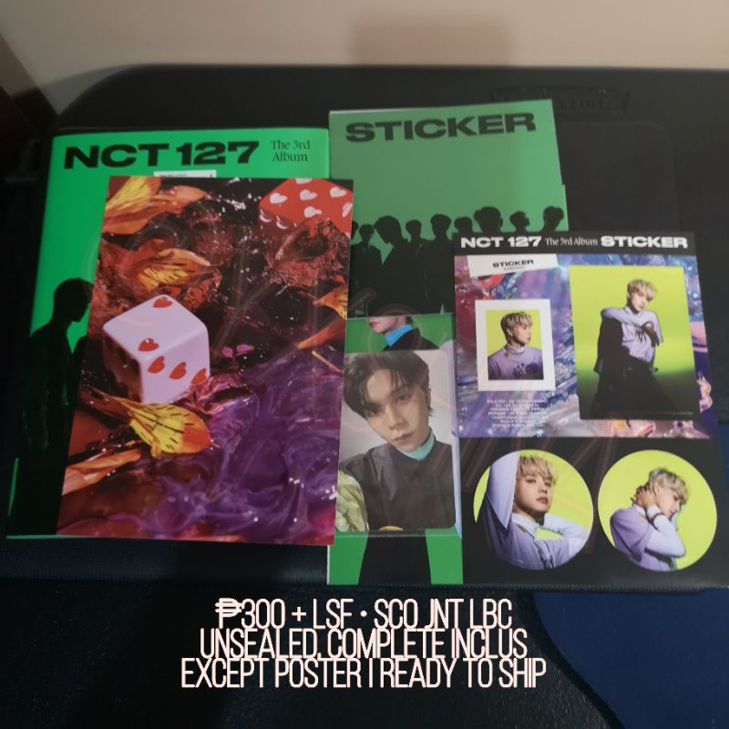 Nct Sticker Sticky Version Unsealed Complete Inclusions Shopee Philippines