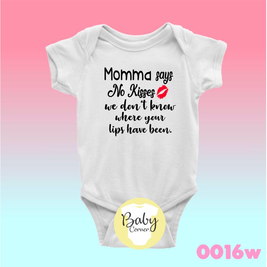 no kisses onesie