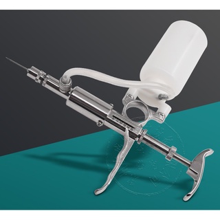 5ml continuous vaccine injection device, adjustable syringe, veterinary, chicken, pig, metal stai #2