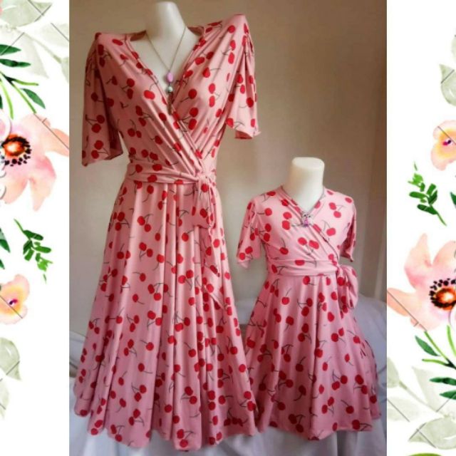 mom and baby dress set