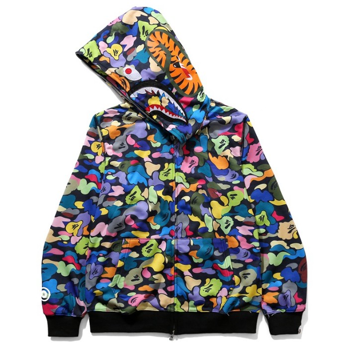 colorful bape hoodie