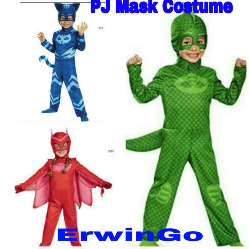 Pj Mask Costume With Collection Toysowlettecatboygekko Shopee