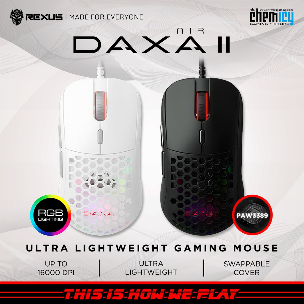 Rexus Daxa Air Ii Rgb Ultra Silent Lightweight Gaming Rexus Daxa Air Ii Rgb Ultra Silent Lightweight Gaming