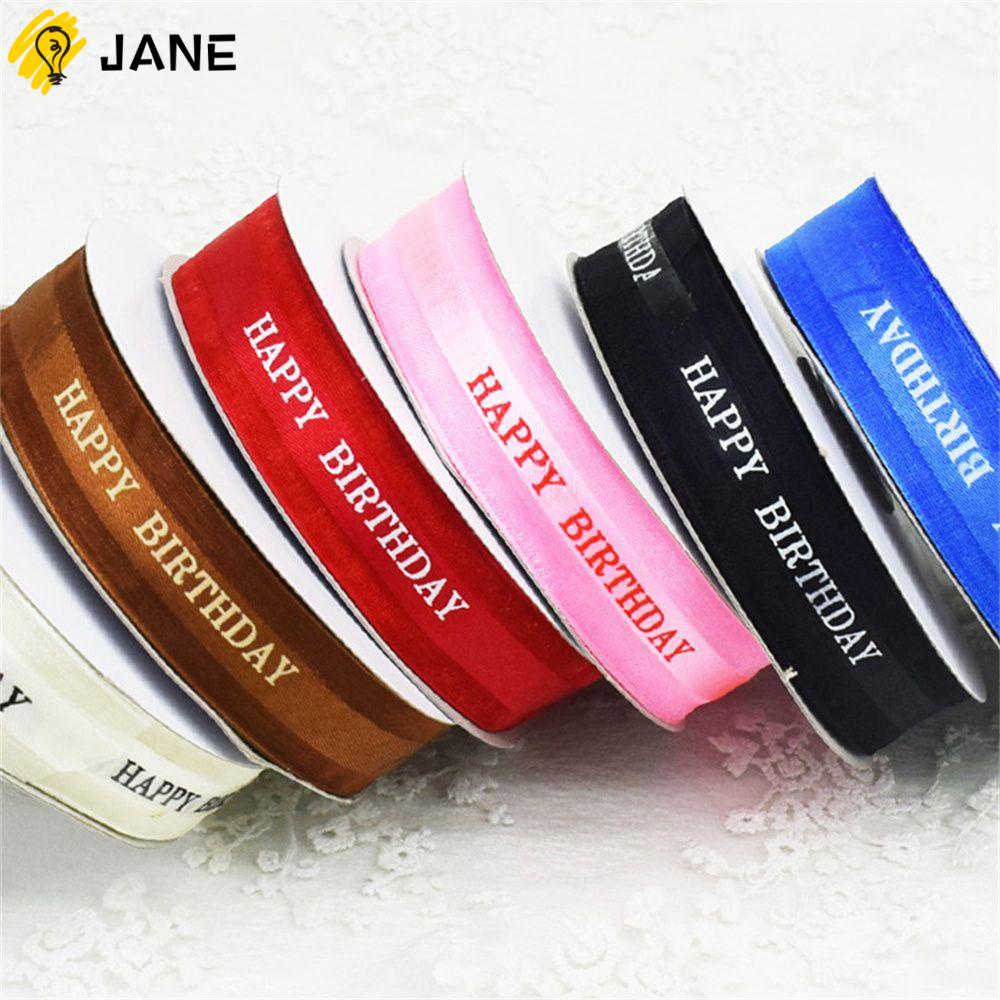 JANE Satin Flower Bouquet Satin Ribbon Happy Birthday Ribbon Flower