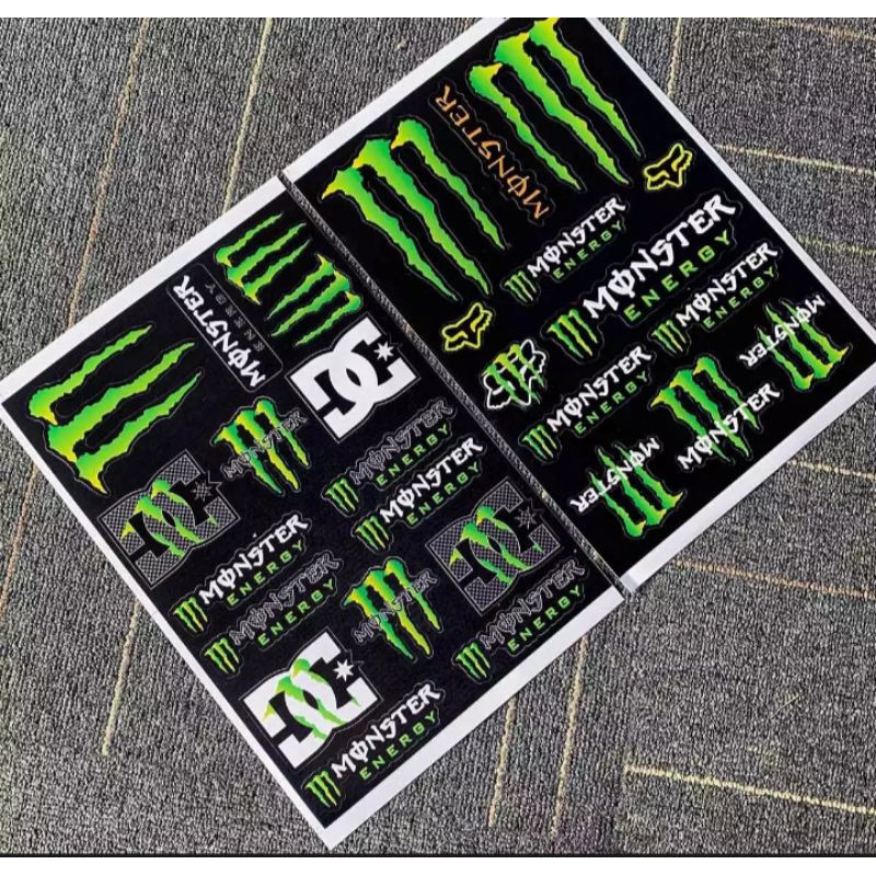 Monster Energy Decals 2 sets | Shopee Philippines