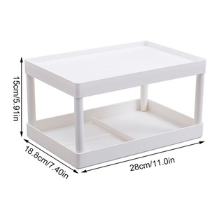 2 Layers Cosmetics Storage Rack Office Shelf Desk Organizer Stationary Container Sundries Stand #9