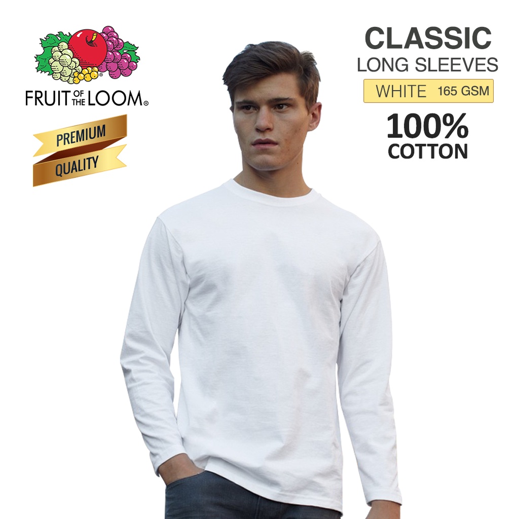 Fruit of the Loom Long Sleeve Super Premium T-Shirt - Shirtworks