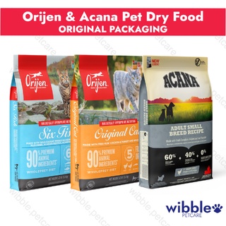 Orijen Acana Puppy, Dog, Kitten, Cat - Dry Food - Original Packaging (4.5/5.4/11.4/12/17kg)
