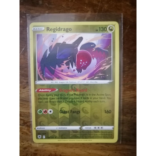 Regidrago Reverse Holo 118/189 Astral Radiance Pokemon Card Shopee