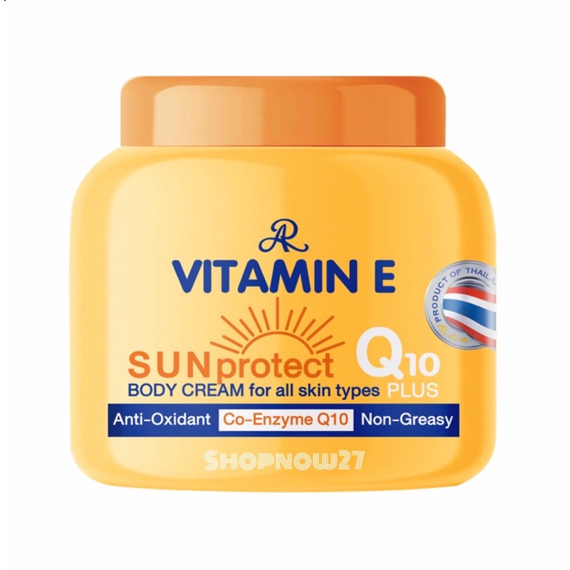[AUTHENTIC🇹🇭]AR VITAMIN E CREAM WITH SUN PROTECT 200grams Shopee