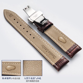 14 15 16 17 18 19 20 21 22 24 Mm Genuine Calf Leather Watch Band Strap Grain Butterfly Deployment Bu #4