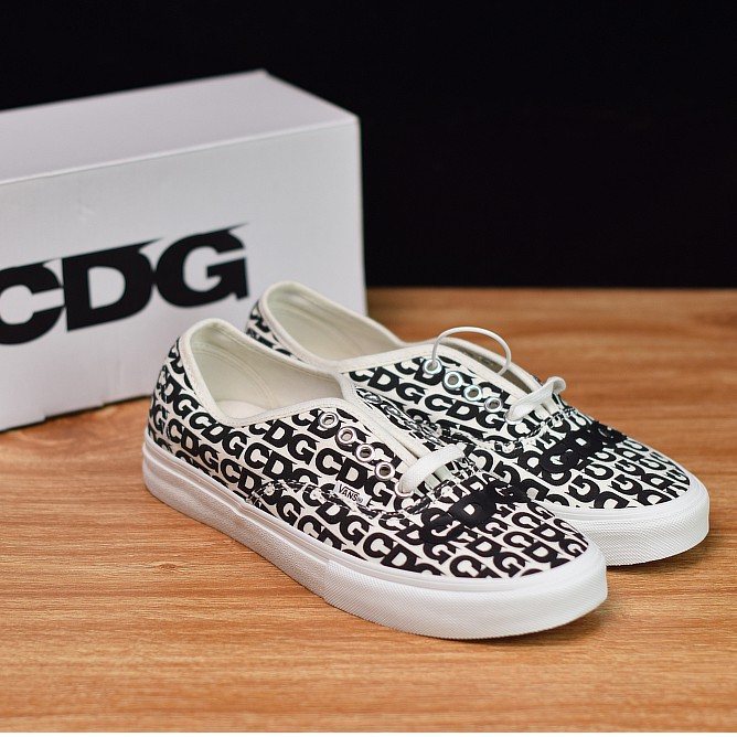 cdg x vans authentic sneakers