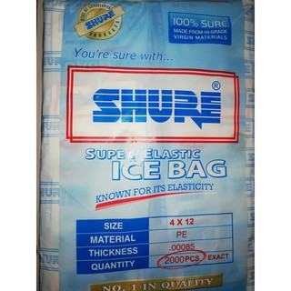 SHURE Plastic Ice Bags 2000pcs | Shopee Philippines