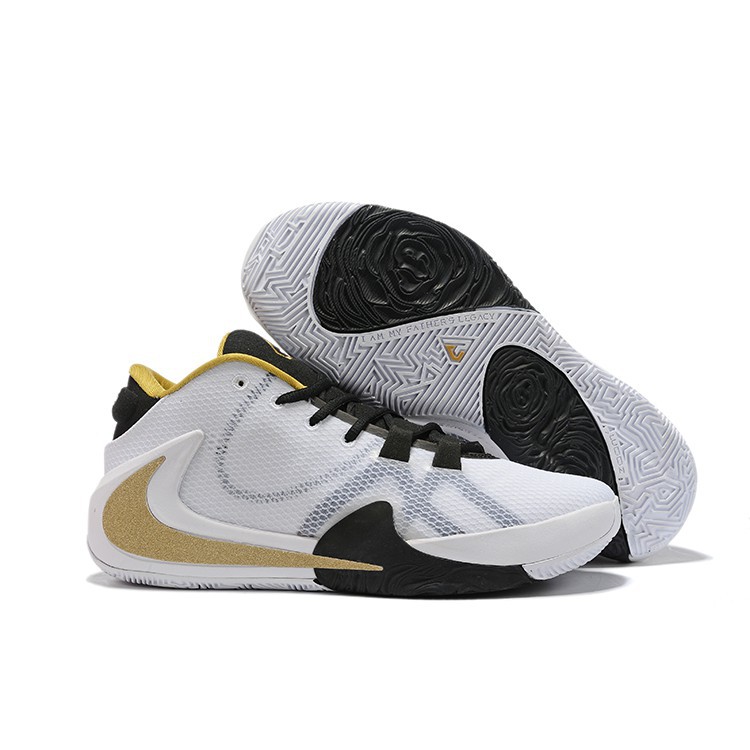 nike freak 1 white and gold