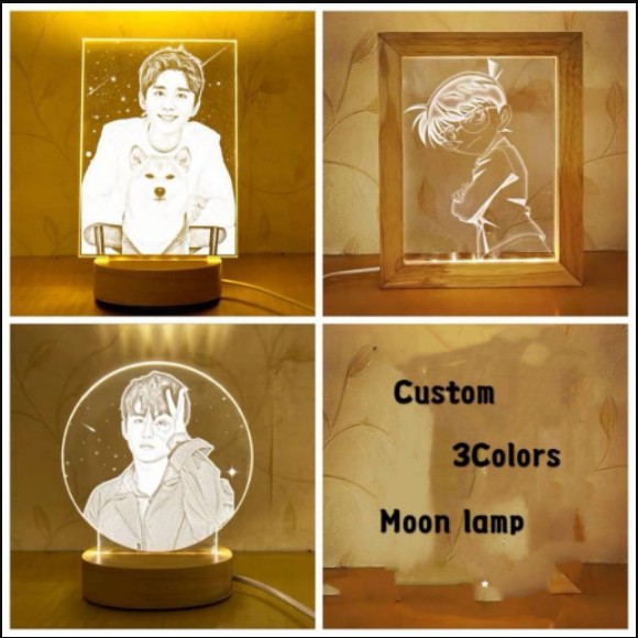 Download Vg Wood Photo Frame 3d Led Photo Custom Table Lamp Usb Photo Frame Night Light 3 Colors Customized Gift Personalized Lamp Shopee Philippines