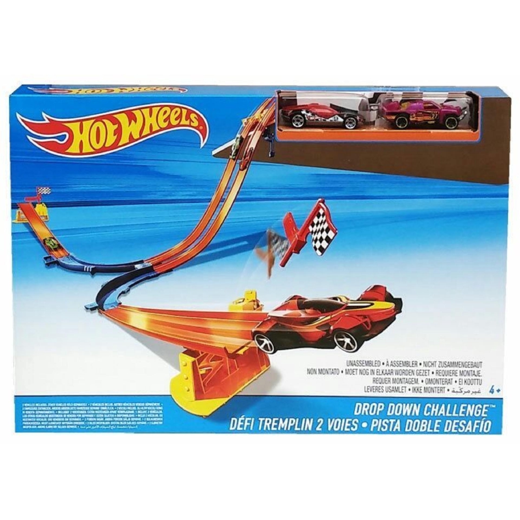 hot wheels drop down