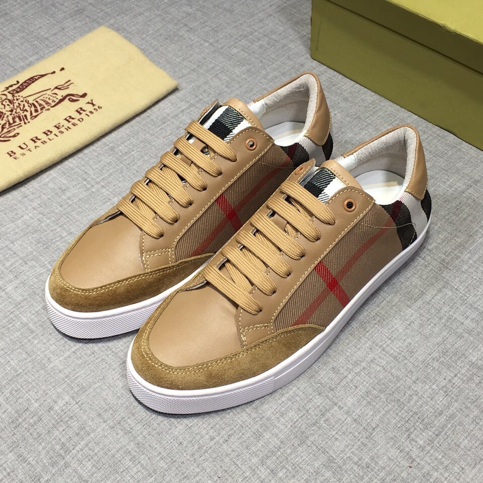 COD】Burberry Brown Sneaker Shoes For Men&Women | Shopee Philippines