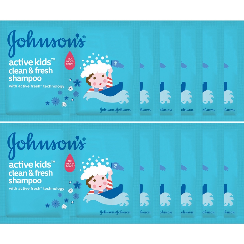 Johnson's Active Kids Shiny Drops Shampoo 8ml x 12
