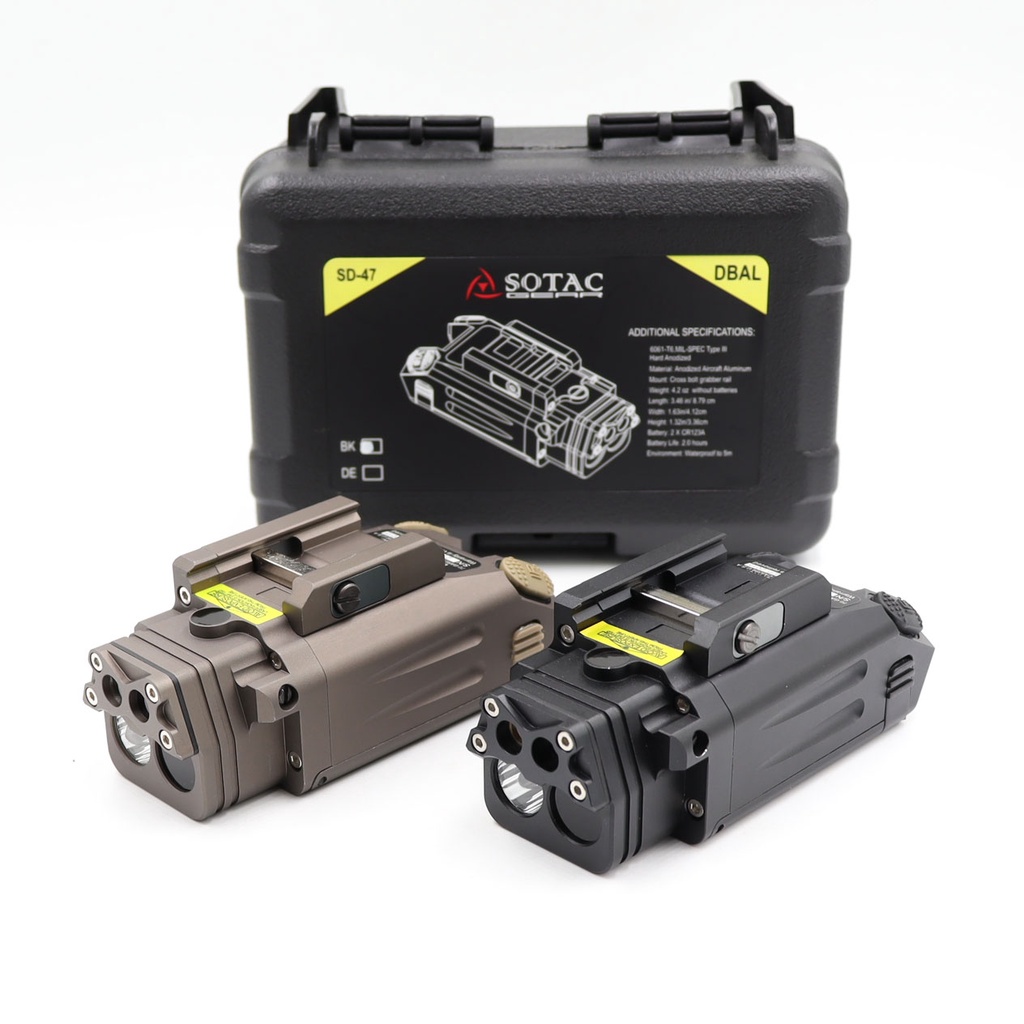 Tactical Laser Flashlight SBAL DBAL PL Hunting Weapon Light Combo Red Laser IR Pistol Constant