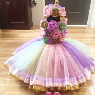 unicorn dress shopee