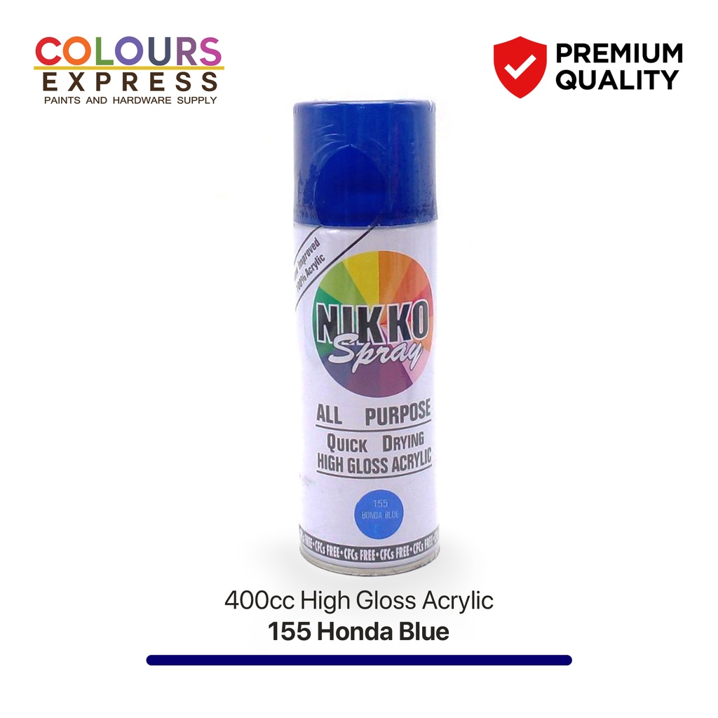 Nikko Spray Paint 155 Honda Blue All Purpose Quick Drying HighGloss