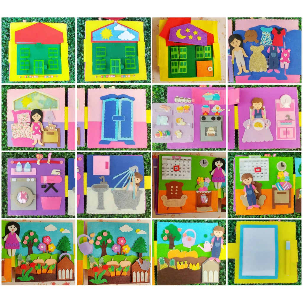 Quiet Book DOLL HOUSE DESIGN 2 | Shopee Philippines