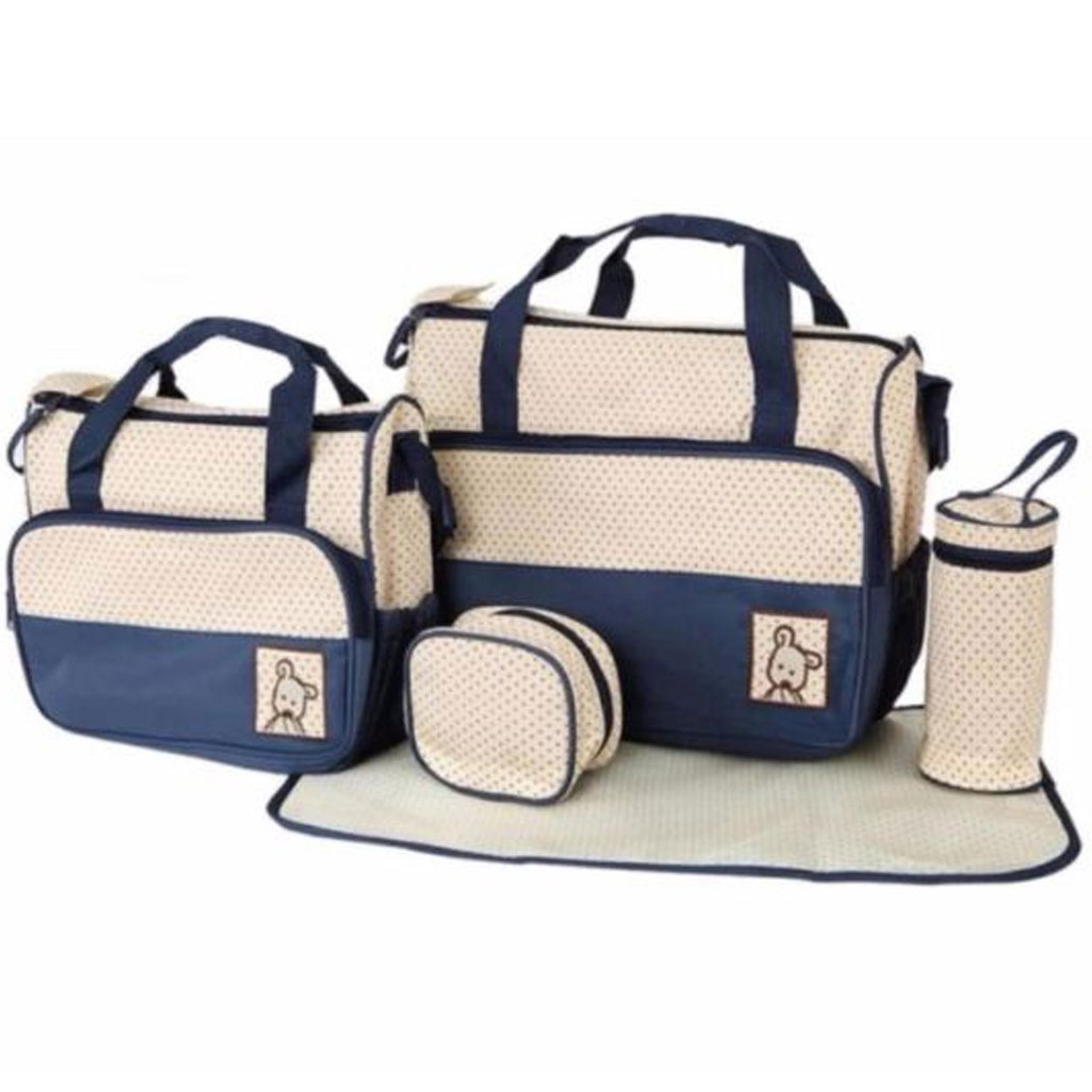 navy blue nappy bag