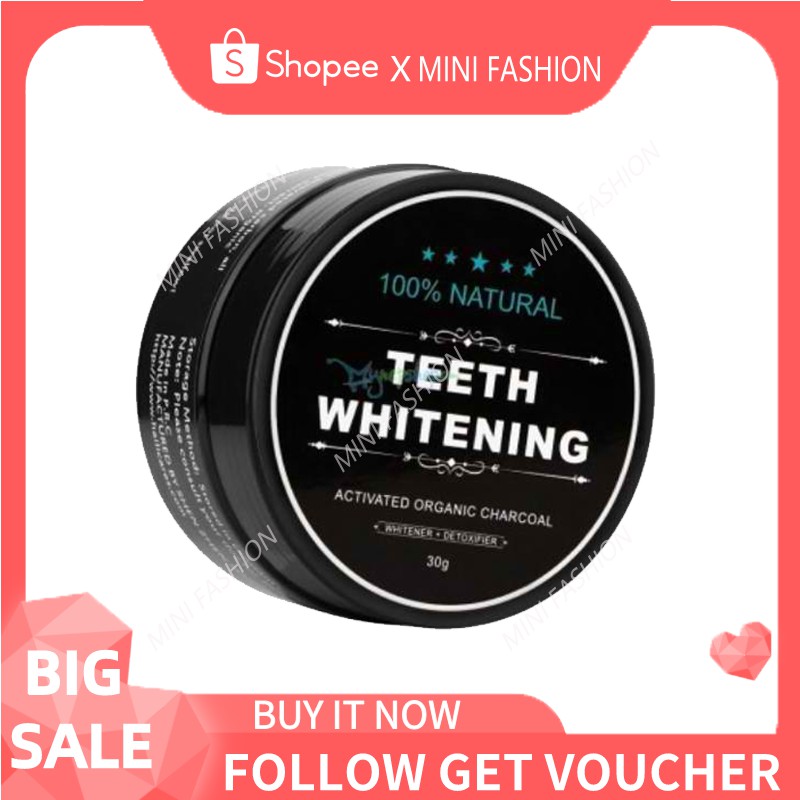 Teeth Whitening Activated Organic Charcoal Powder ...
