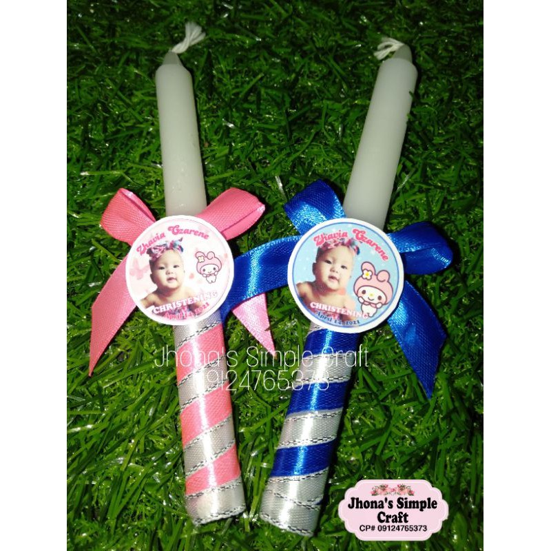 Baptismal Candles/Christening Candles ( Price per piece) Shopee