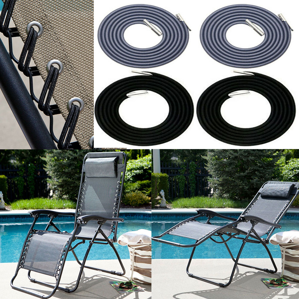 @Love Home@4pcs Elastic Bungee Rope Cord for Folding Chair Chair