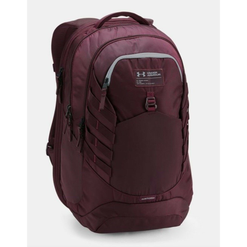 maroon under armour backpack