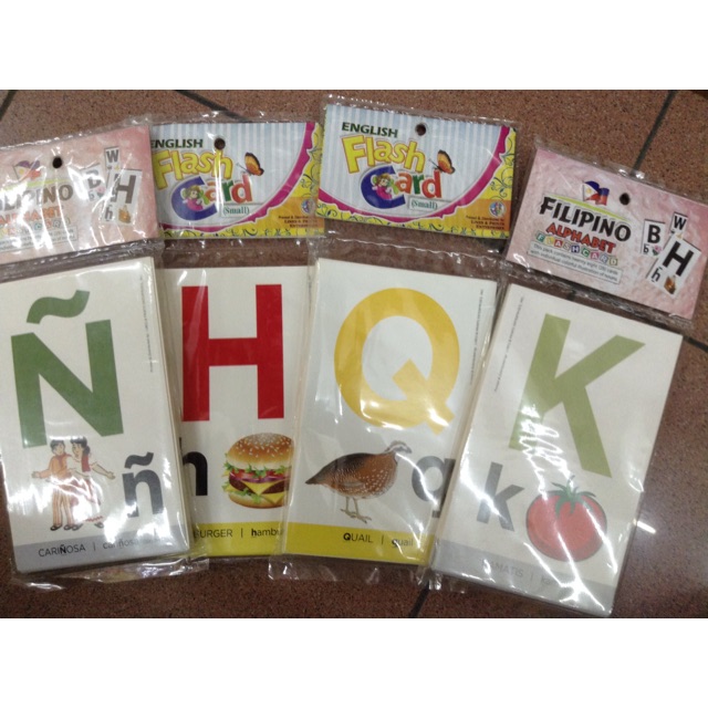 Flash Cards- English Or Filipino Alphabet | Shopee Philippines